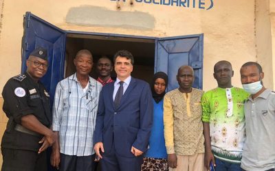 Visita del Embajador de España en Guinea, Christian Font